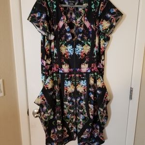 City Chic Floral Tunic Dress
